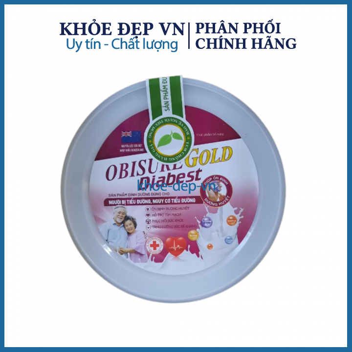 Sữa OBISUREGOLD DIABEST dành cho người huyết áp, tiểu đường, tim mạch hộp 900g