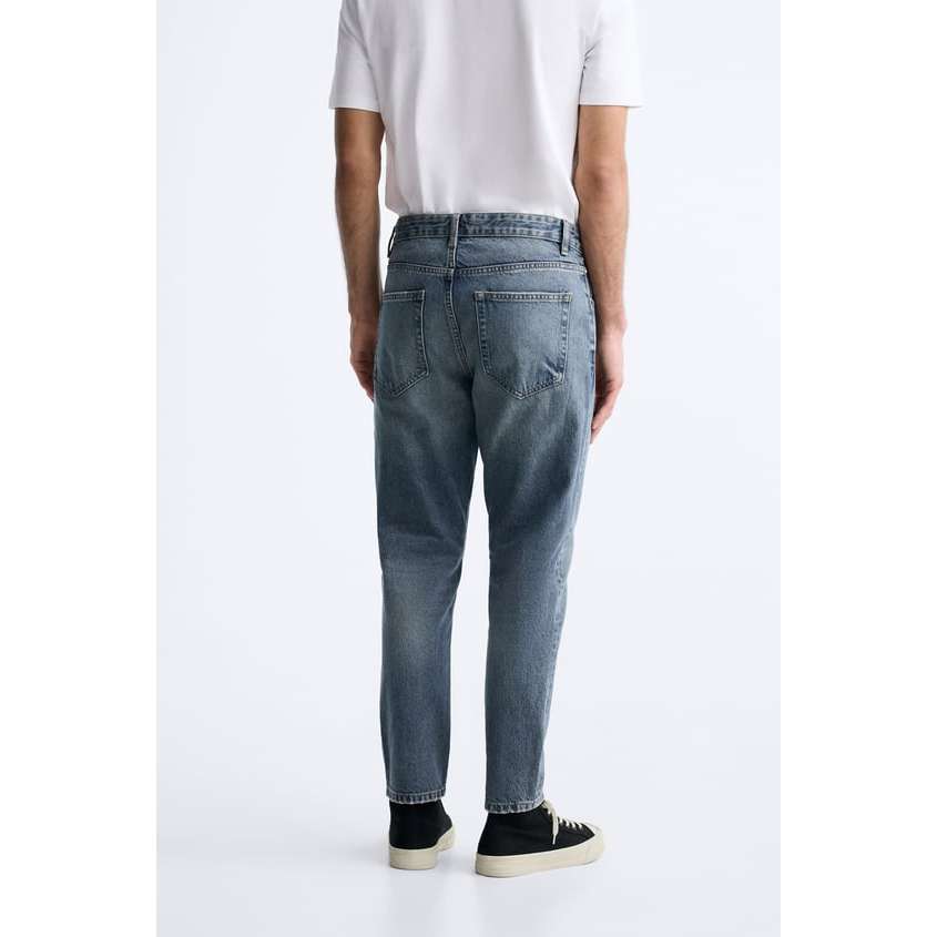 Quần jean xanh Zara authentic CROPPED SLIM FIT size 29 / 30
