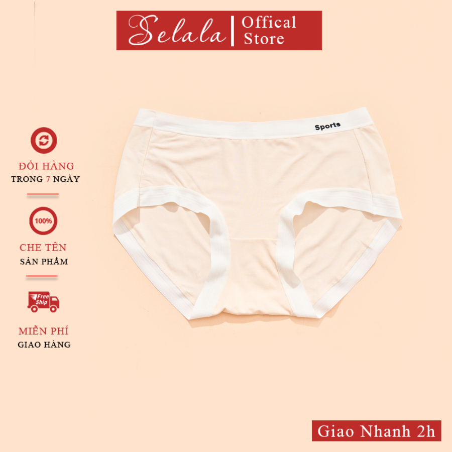 Quần Lót Selala Chất Cotton Thoáng Mát Viền Su Mềm Mịn Co Giãn 4 Chiều QC49