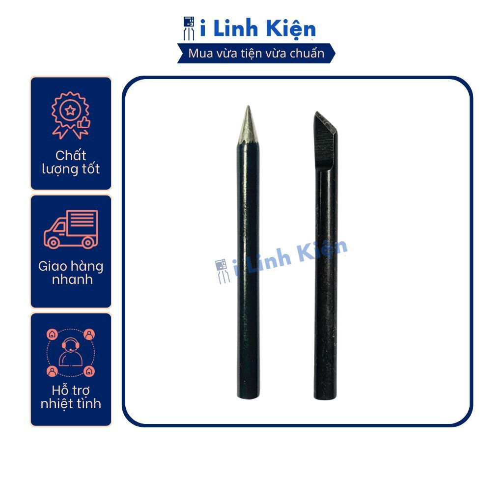Mũi hàn thiếc đầu mỏ hàn 60W 220V cao cấp bám thiếc tốt độ bền cao.