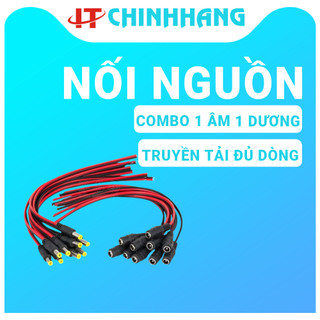 Combo Dây Nối Nguồn Camera Gồm 1 Jack Đực - 1 Jack Cái - Dễ Thi Công