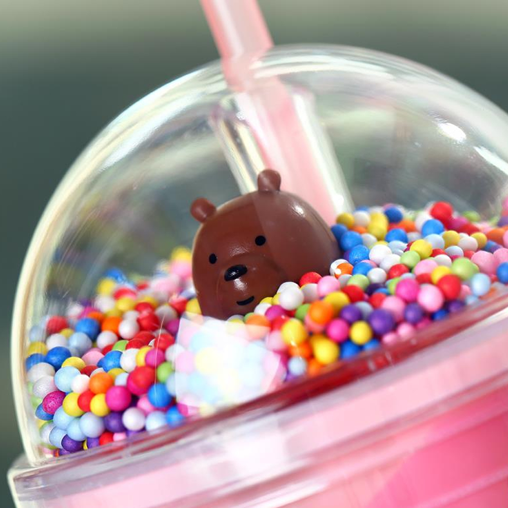 Ly nhựa 2 lớp We Bare Bears 480mL