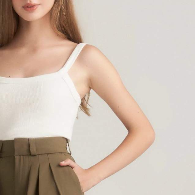 Áo thun tanktop 2 dây Pop Cropped Tank Top - DEVONS STUDIO