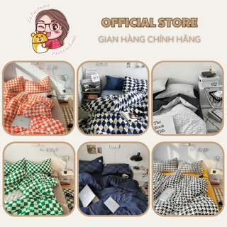 Bộ chăn ga gối cotton tici - nhiều mẫu mã - pishome
