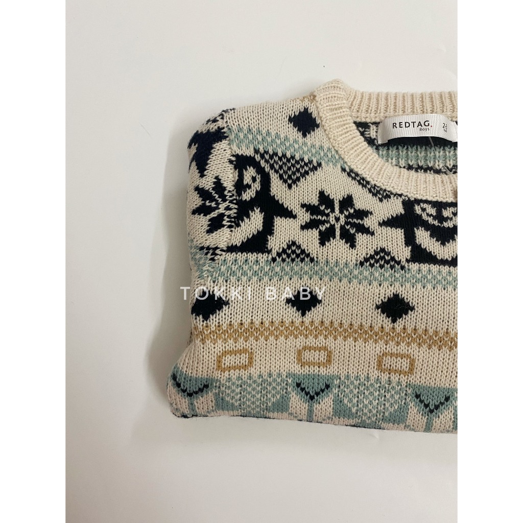 Áo len họa tiết Noel cho bé ARE002