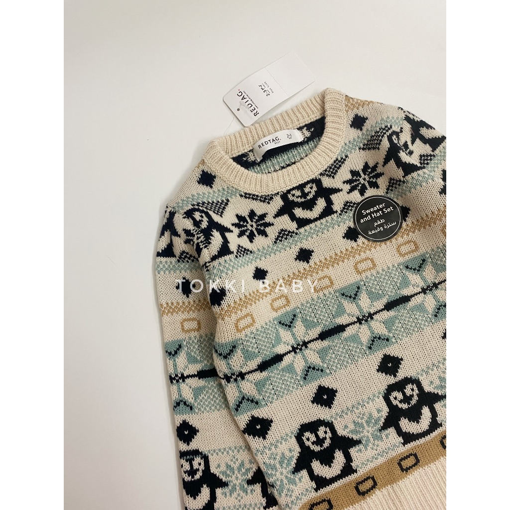 Áo len họa tiết Noel cho bé ARE002