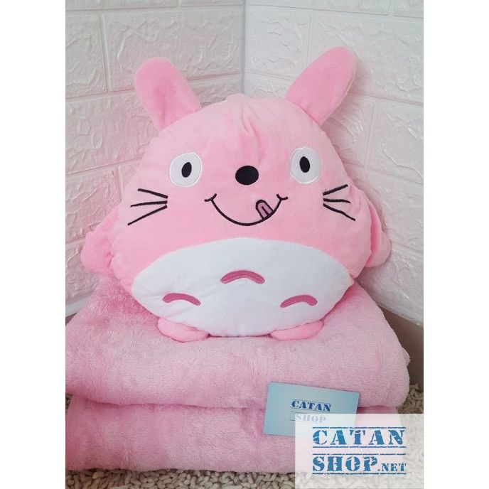 Chăn gối văn phòng hình Totoro với nhiều biểu cảm siêu cute