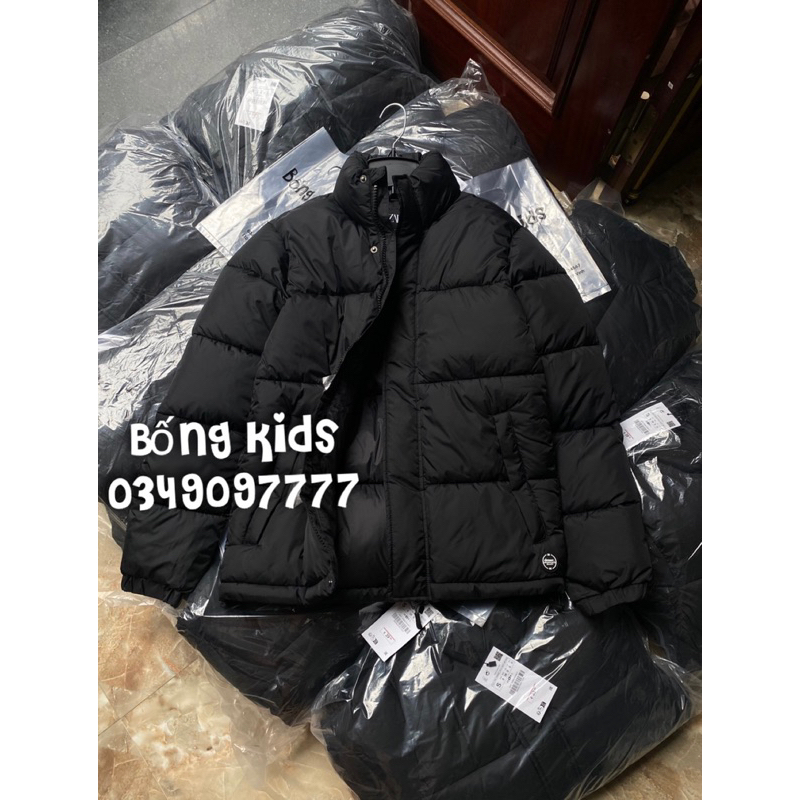 Áo Phao Nam Chần Bông Basic Đen ZR