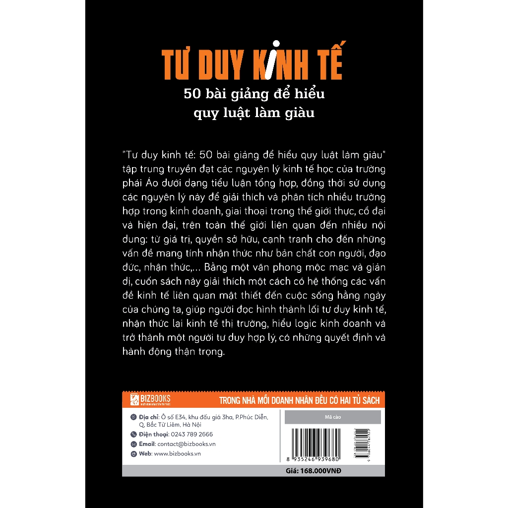 Sách - Tư Duy Kinh Tế: 50 Bài Giảng Để Hiểu Quy Luật Làm Giàu - Kinh Tế Kinh Doanh