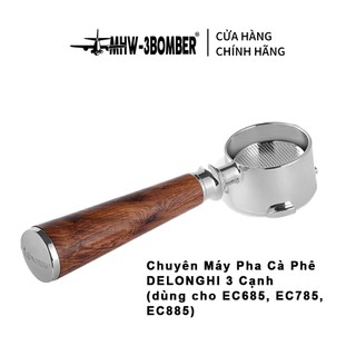 Tay cầm không đáy 51mm chuyên máy pha cà phê delonghi 3 cạnh mhw-3bomber | delonghi portafilter three ears