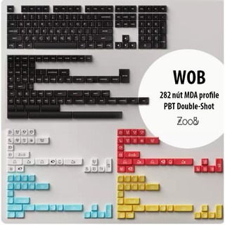 Nút bàn phím akko keycap set – wob - cream