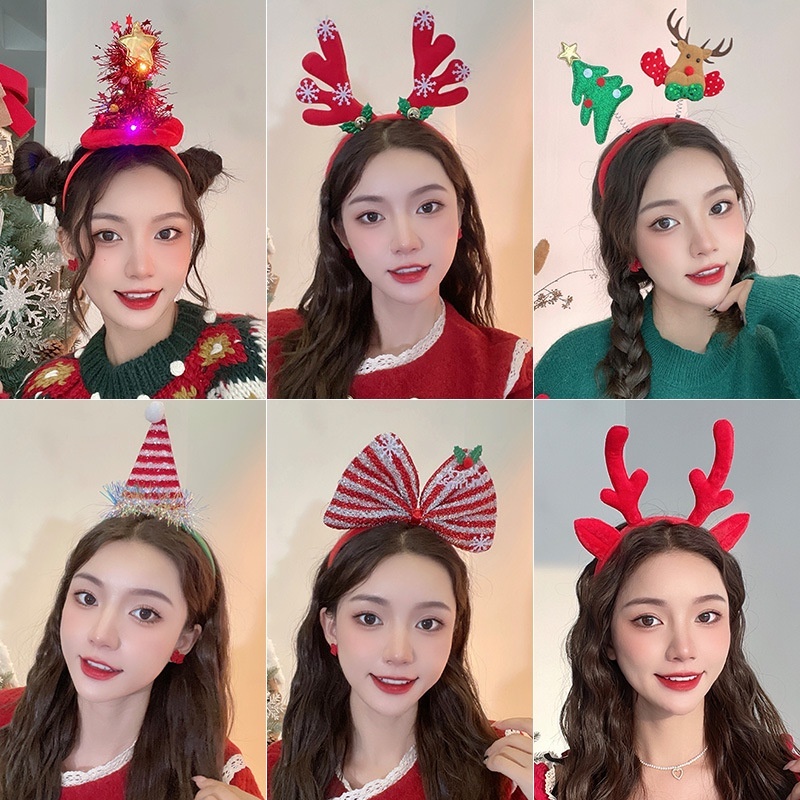 Bờm Tóc, Bờm Noel SIêu Dễ Thương Cho Bé Gái Memocshop Đồ Noel Băng Đô Cài Tóc Dùng Làm Quà Tặng Trong Mùa Giáng Sinh
