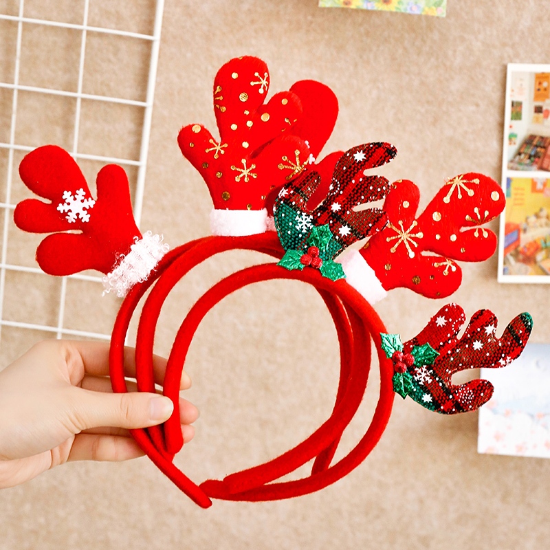 Bờm Tóc, Bờm Noel SIêu Dễ Thương Cho Bé Gái Memocshop Đồ Noel Băng Đô Cài Tóc Dùng Làm Quà Tặng Trong Mùa Giáng Sinh