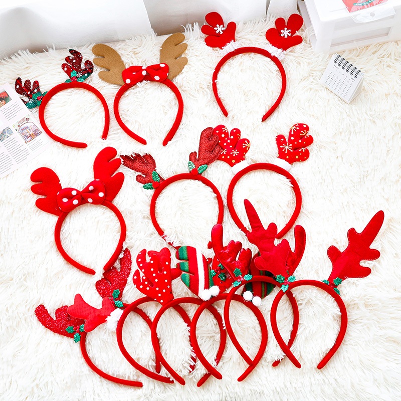 Bờm Tóc, Bờm Noel SIêu Dễ Thương Cho Bé Gái Memocshop Đồ Noel Băng Đô Cài Tóc Dùng Làm Quà Tặng Trong Mùa Giáng Sinh