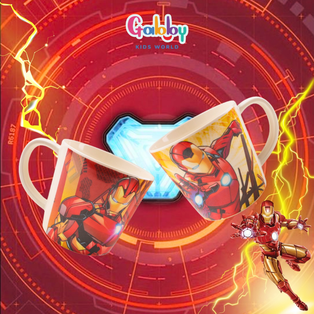 Ly Nước Quai Cầm Melamine Marvel Đáng Yêu Cho Bé