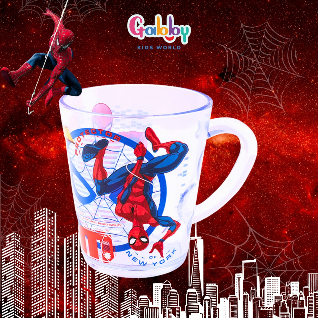 Ly Nước Quai Cầm Melamine Marvel Đáng Yêu Cho Bé