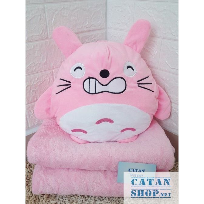 Chăn gối văn phòng hình Totoro với nhiều biểu cảm siêu cute