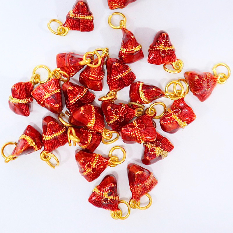 (Siêu rẻ Tết 2024) Charm Bánh Ú No Ấm đỏ mạng Hoả làm vòng DIY