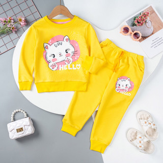 Bộ nỉ da cá bé gái