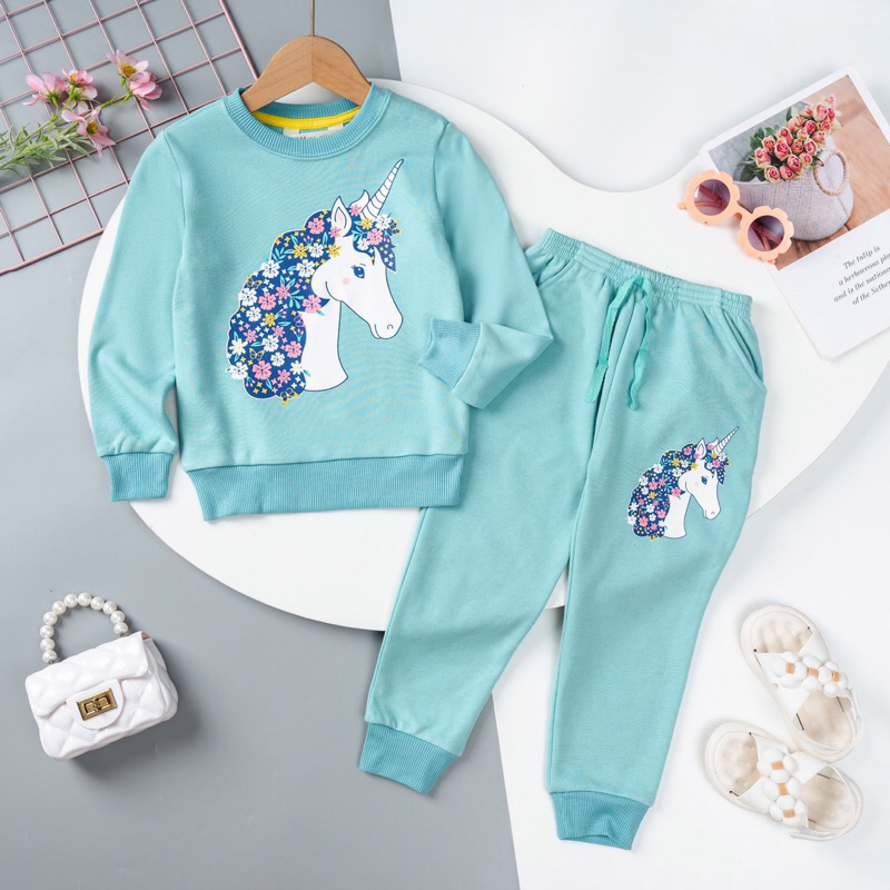 Bộ nỉ da cá bé gái