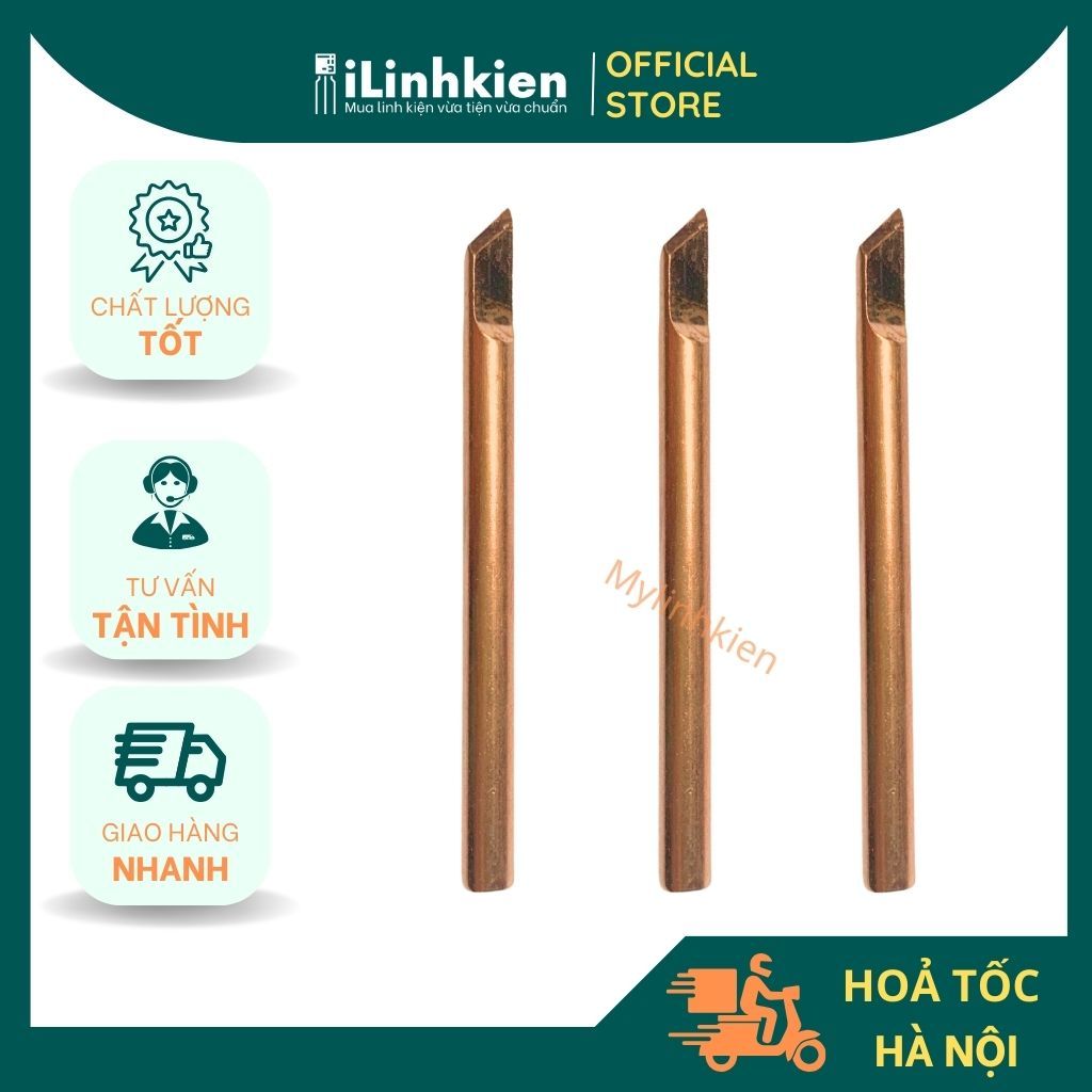 Mũi hàn thiếc 40W 60W dao chém bằng thép cao cấp chất lượng cao.