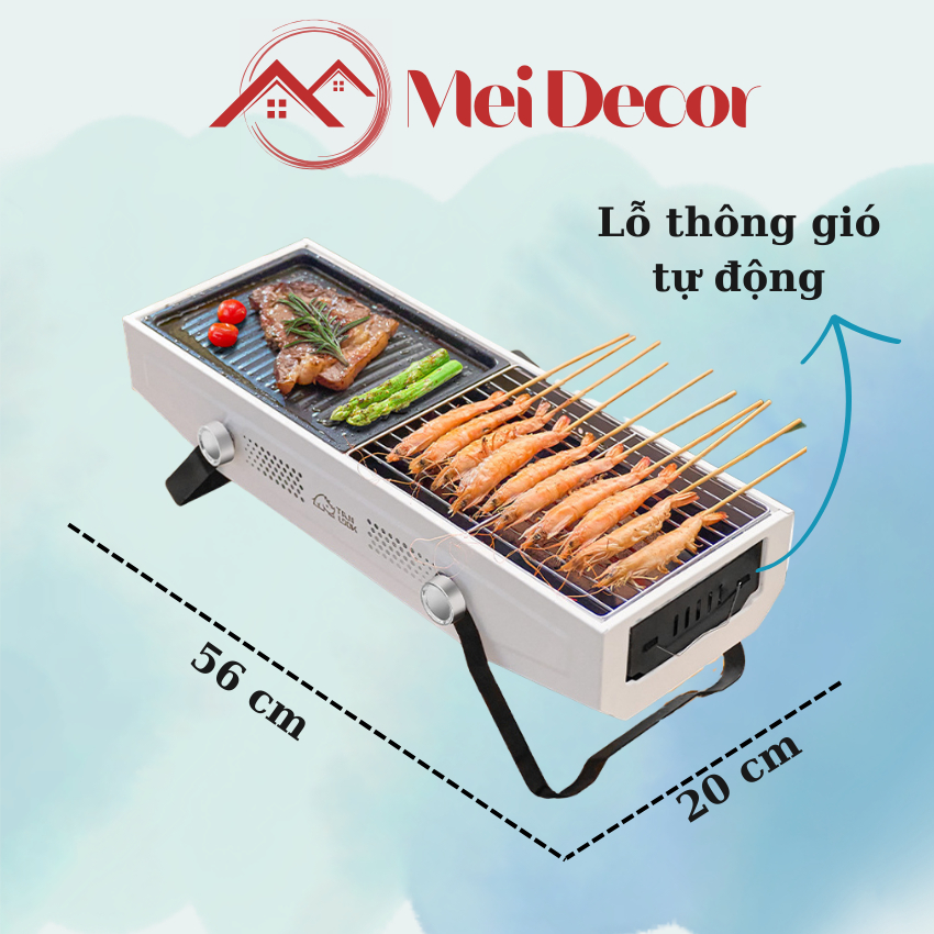 Bếp Nướng Than Hoa BBQ Gấp Gọn Du Lịch Dã Ngoại Ngoài Trời Hợp Kim Phủ Sơn Tĩnh Điện Chịu Nhiệt Pehouse Shop