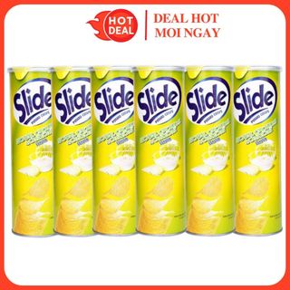 LỐC 6 Hộp Khoai Tây Chiên Slide Vị Kem Chua & Hành 90G