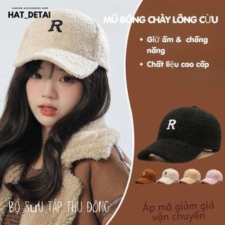 Mũ Lông Cừu Siêu Cute, Nón Kết Giữ Ấm Chất Liệu Mềm Mại Cho Thu Đông 2023