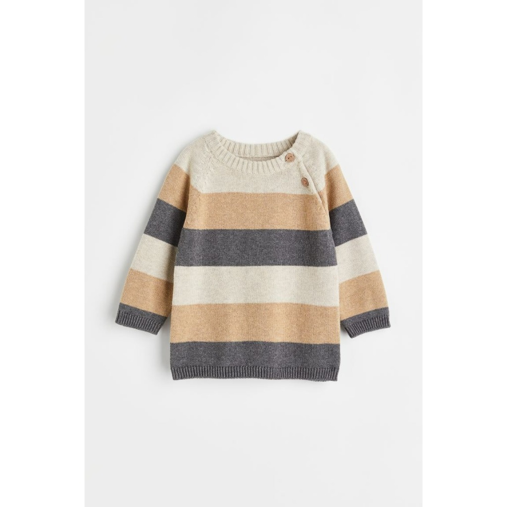 Áo len xám tuần lộc HM H&M_hàng chính hãng authentic