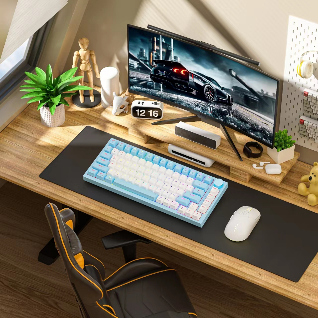 Hỏa Tốc HCM - Bàn phím cơ mini  Newmen GM326 blue switch kết nối  USB C.