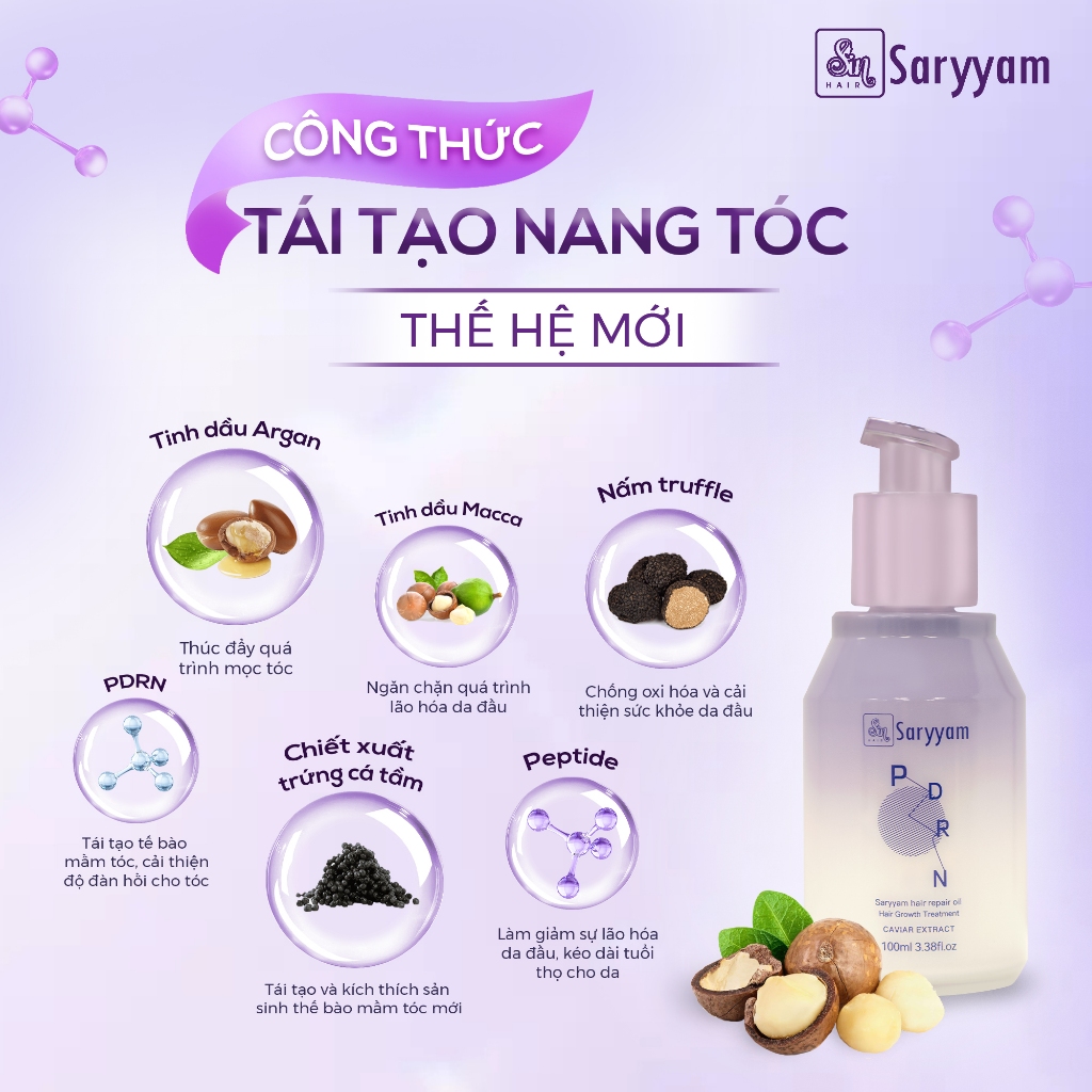 Tinh dầu hỗ trợ mọc tóc con Sinhair Saryyam 100ml