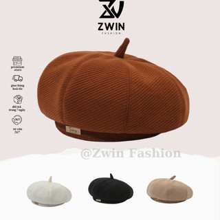Mũ Nồi Form Bí Ngô Nón Beret Chất Nhung Gân Mùa Đông Ấm Áp Unisex Nam Nữ N188 - Zwin Fashion