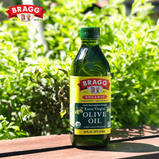 Dầu oliu hữu cơ ép lạnh Bragg 473ml