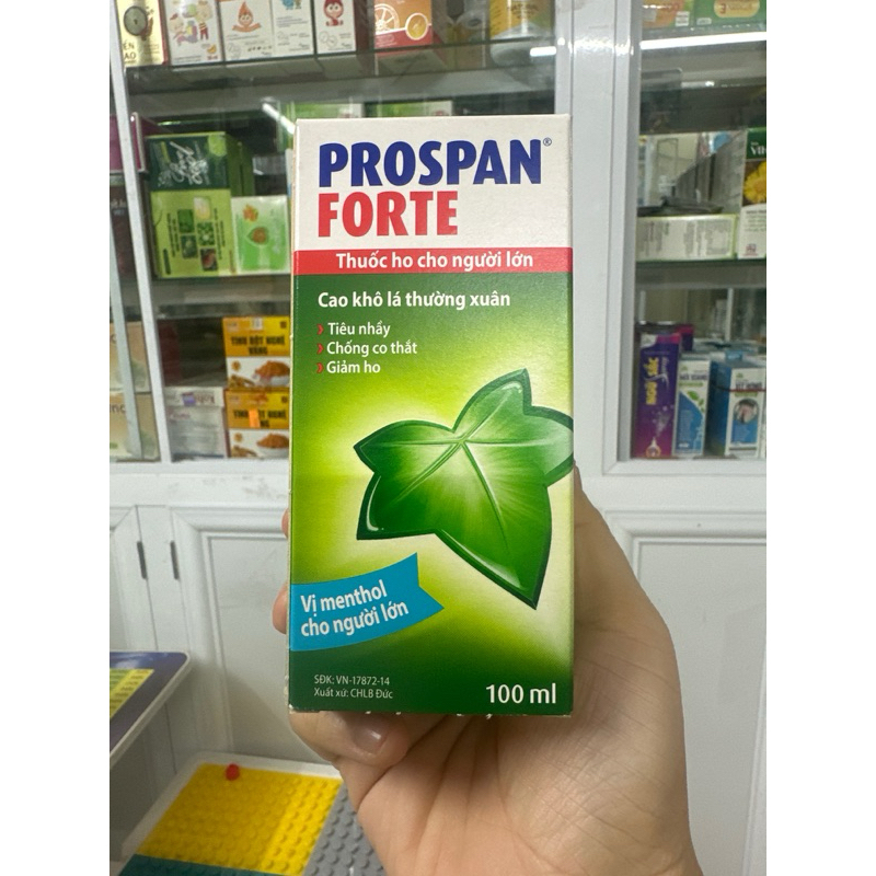 Siro cao khô lá thường xuân PROSPAN FORTE người lớn 100ml