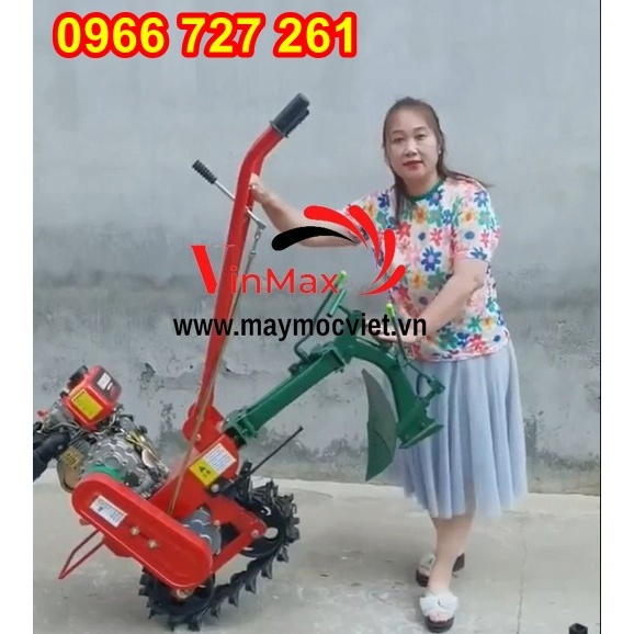 Máy cày xới ,dùng bánh xích chuyên phục vụ trồng chè, trồng mía 7HP