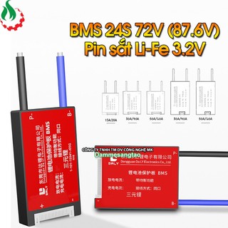 Mạch 24s 72v daly bảo vệ pin sắt li-fe 3.2v