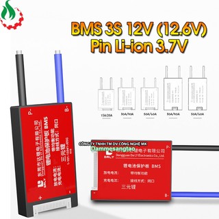 Mạch 3s 12v daly bảo vệ pin li-ion 3.7v