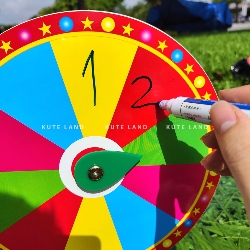Vòng quay may mắn size 25 cao 35 cm lucky wheel trúng thưởng sáng tạo nội dung với bút bi dành cho sự kiện V-M1