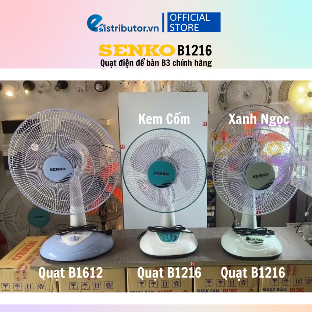 Quạt để bàn tiện lợi Senko B1216 - Chính hãng