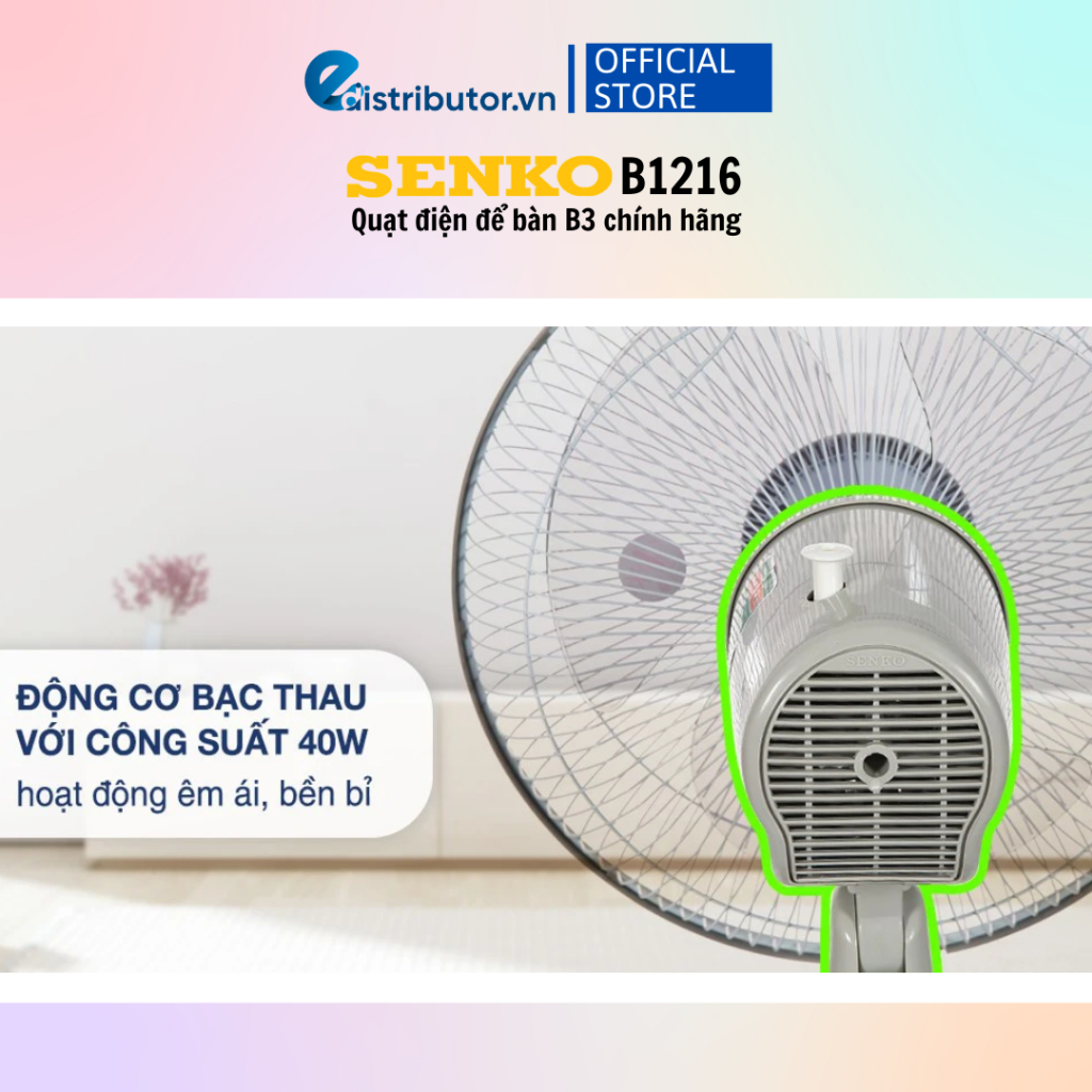 Quạt để bàn tiện lợi Senko B1216 - Chính hãng