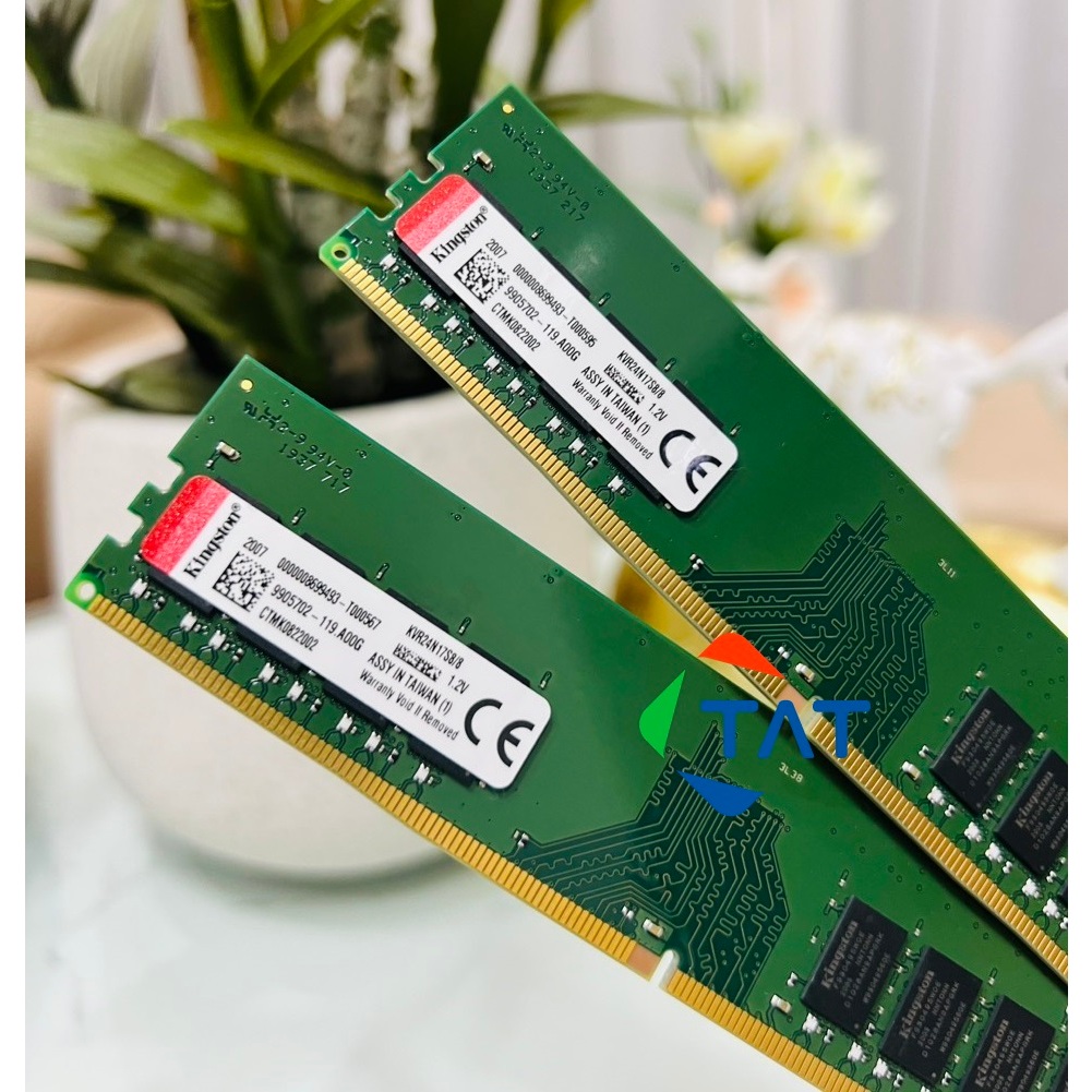 Ram PC Kingston 8GB DDR4 3200 2666 2400 2133Mhz Chính Hãng - Bảo hành 3 năm 1 đổi 1