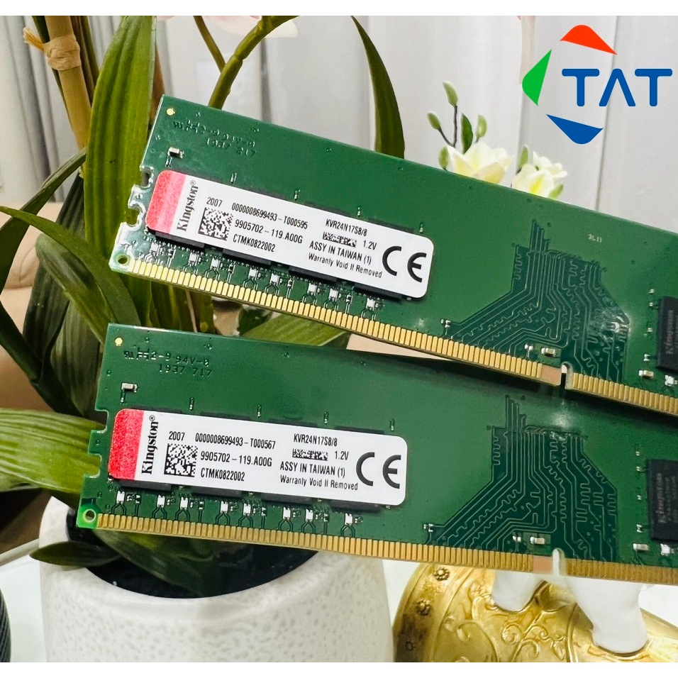 Ram PC Kingston 8GB DDR4 3200 2666 2400 2133Mhz Chính Hãng - Bảo hành 3 năm 1 đổi 1