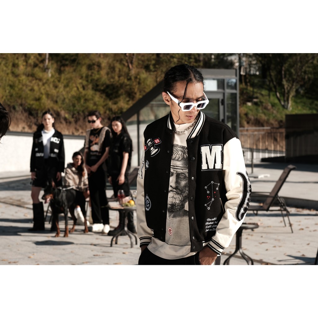 Áo khoác varsity nam MIKENCO World Wide Varsity