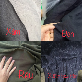 Vải thun Nỉ và da cá 100% cotton 2c (Sét 3kg 120k)