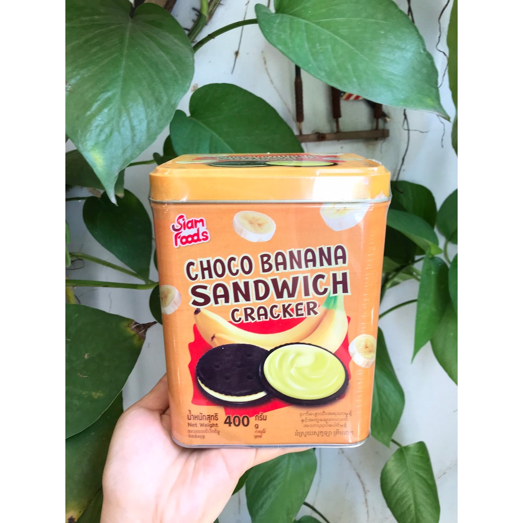 Bánh Quy Giòn Sandwich Choco Chuối Thái Lan Siam Foods Choco Banana Sandwich Creacker