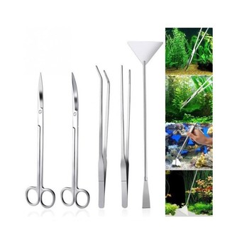 Kéo và nhíp cắt cắm cây thuỷ sinh inox Japan