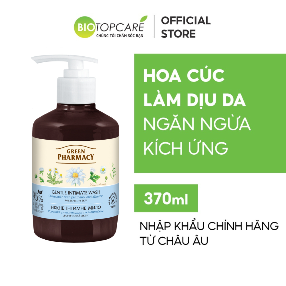 Dung Dịch Vệ Sinh Phụ Nữ Zelenaya Apteka Hoa Cúc 370ml - BioTopcare Official