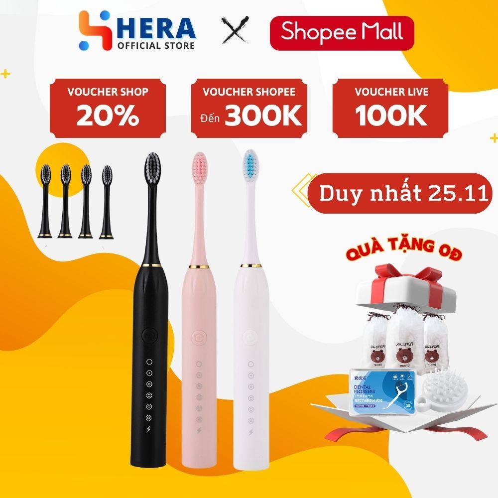 Bàn Chải Điện Tự Động Bàn Chải Đánh Răng Điện, Bàn Chải Thông Minh Tekkin Sonic X3