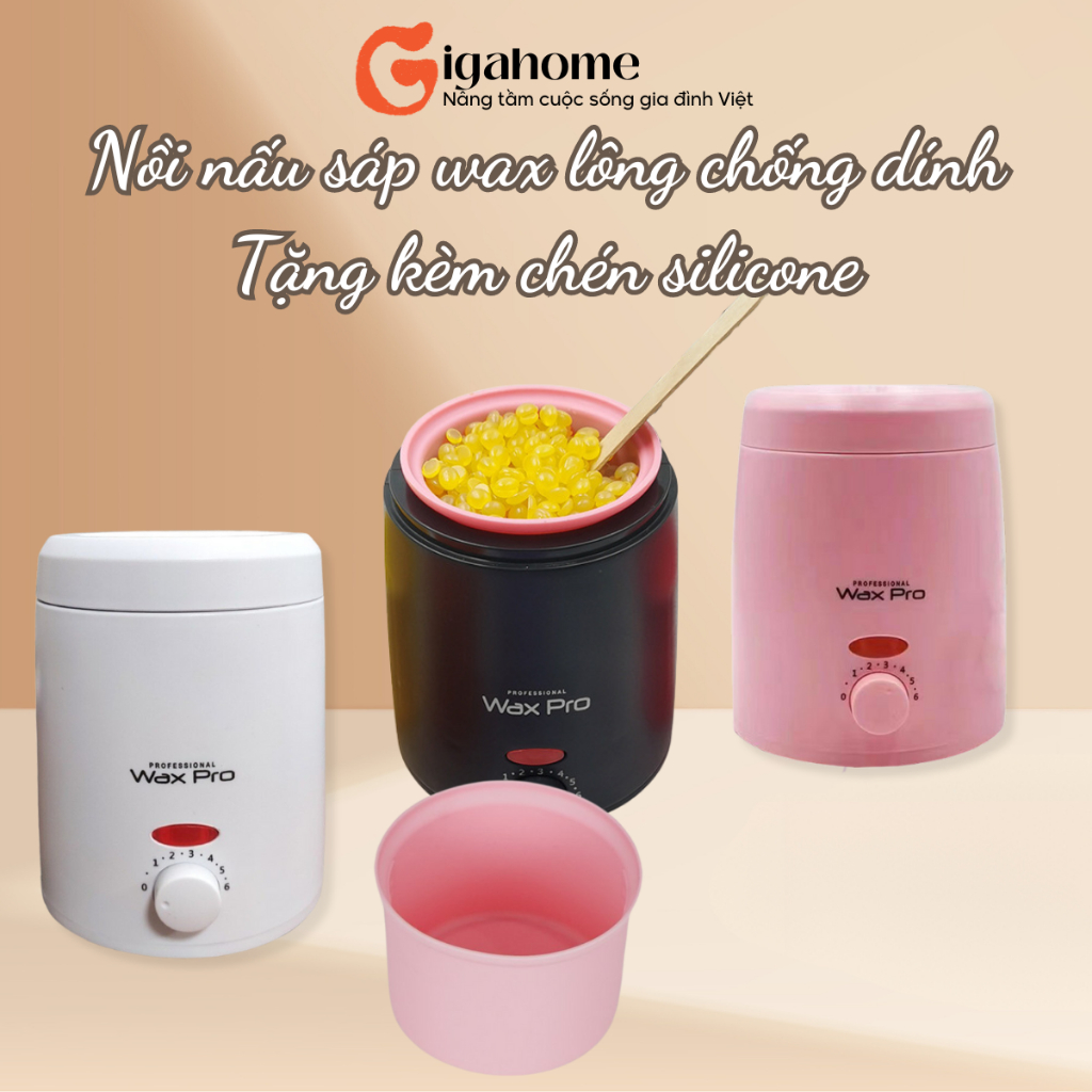 Máy Nấu Sáp Wax Lông Chuyên Dụng ProWax200 Mini Chống Dính 200ml GIGAHOME 1013