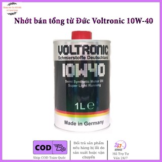 Voltronic - Nhớt bán tổng từ Đức Voltronic 10W-40 Semi Sythetic Motor Oil 1 lít